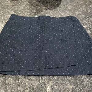 GAP Navy Mini Skirt with White Dots